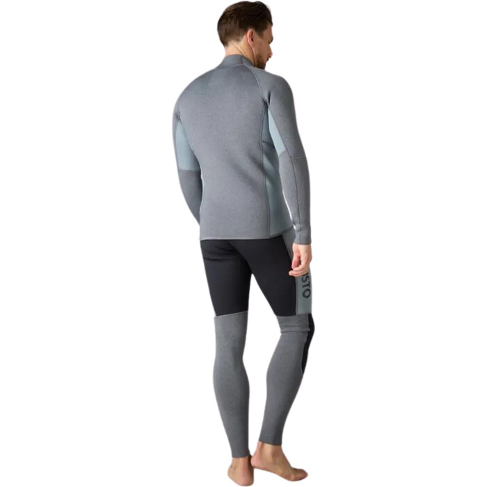 2024 Musto Hommes Champ Manches Longues 2mm Neoprene Top 82415 - Dark Grey / Marle